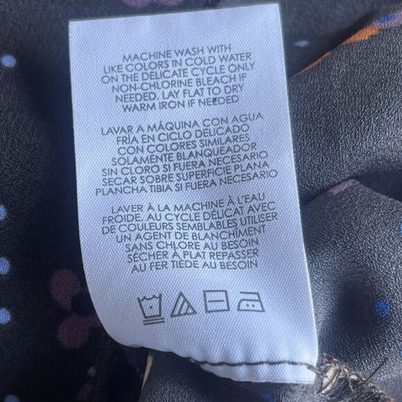 Cabi Muse Floral Dress Womens Small Gray Tulip Sleeve Casual Knee Length #3828 - Picture 7 of 11